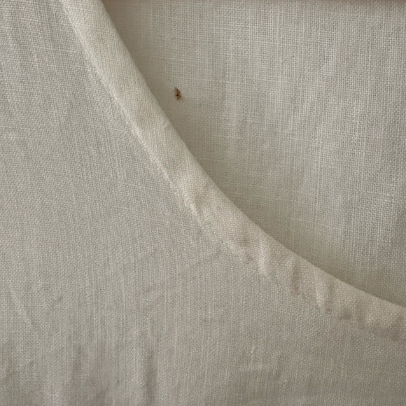 Bryn Walker Cream White Linen Midi Dress - Picture 10 of 10